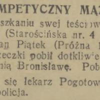 Impetyczny mąż, 1933