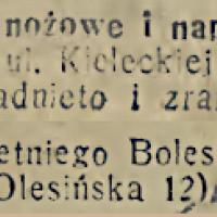 Nożem w plecy, 1933