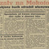 Zgubiony bucik, 1933