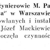 Paszkowski i Mackiewicz, 1933