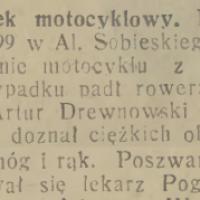 Wypadek motocyklowy Wypadek motocyklowy, 1933