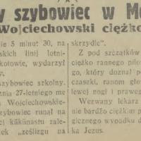 Strzaskany szybowiec, 1933