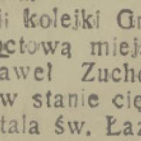 Esencją octową, 1933