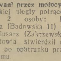 Poturbowani przez motocykl, 1933