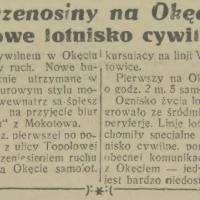 Ostatni samolot Ostatni samolot, 1933