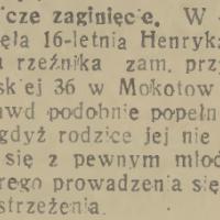 Córka rzeźnika Córka rzeźnika, 1933