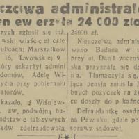 Nieuczciwa administratorka Nieuczciwa administratorka, 1933