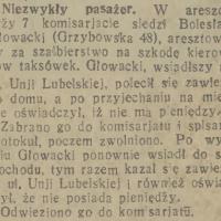 Uparty pasażer, 1933