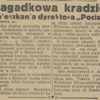 Zagadkowa kradzież, 1934