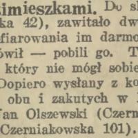 Zajście z rzesimieszkami Zajście z rzesimieszkami, 1934