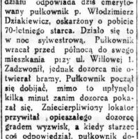 Krewki pułkownik, 1934