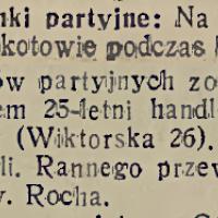 Porachunki partyjne Porachunki partyjne, 1934