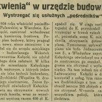 Wystrzegać się pośredników, 1934