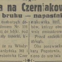 Bójka na Czerniakowskiej, 1934