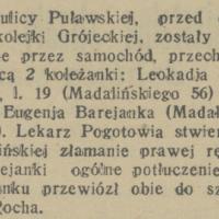 Wypadek przed dworcem, 1934