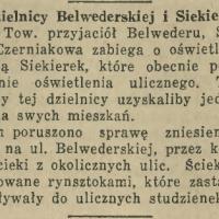 Z dzielnicy Belwederskiej, 1934