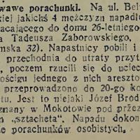 Krwawe porachunki, 1934