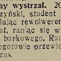 Nieostrożny wystrzał, 1934