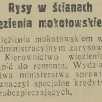 Rysy w ścianach, 1934