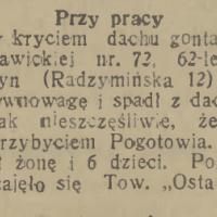Przy pracy, 1934