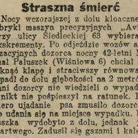 Straszna śmierć, 1934