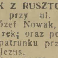 Upadek z rusztowania, 1934