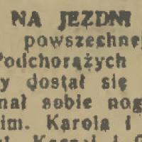 Na jezdni, 1934
