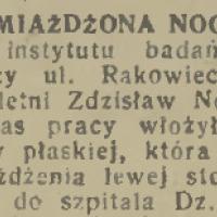 Zmiażdżona noga