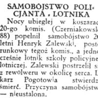 Samobójstwo policjanta Samobójstwo policjanta, 1935