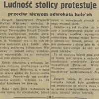 Ludność protestuje, 1935