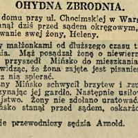 Ohydna zbrodnia, 1935