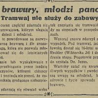 Tramwaj nie do zabawy, 1935