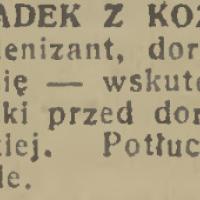Upadek z kozła, 1935