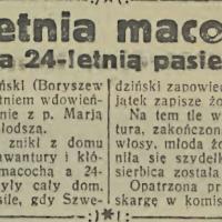 Macocha pobiła pasierbicę, 1935