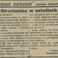 Strzelanina w osiedlach, 1935