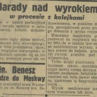 Narady nad wyrokiem, 1935