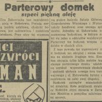 Parterowy domek szpeci, 1935