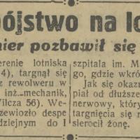 Samobójstwo na lotnisku, 1935