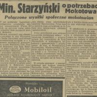 O potrzebach Mokotowa, 1935