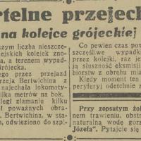 Śmiertelne przejechanie, 1935