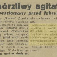 Tchórzliwy agitator, 1935