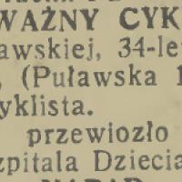 Nieuważny cyklista