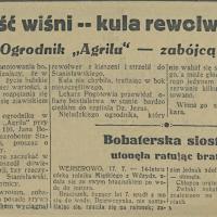 Za garść wiśni, 1935