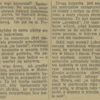 Bolączki z domami. Spekulacja budowlana. 1935.