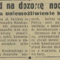 Napad na dozorcę, 1935