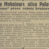 Puławska zatkana Puławska zatkana, 1935