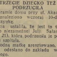 Trzecie dziecko, 1935