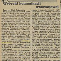 Wybryki komunikacji, 1935
