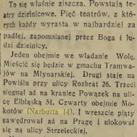 Teatry dzielnicowe, 1935