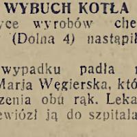 Wybuch kotła, 1935